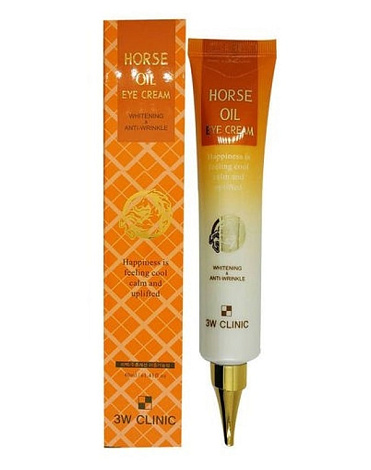 Крем для глаз с Лошадиным маслом Horse Oil Eye Cream, 3W Clinic, 40 мл 2