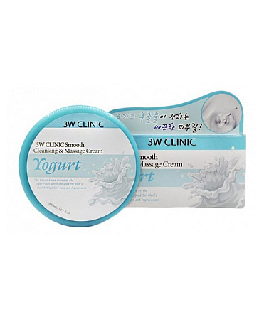 Очищающий и массажный крем для лица Smooth Cleansing&Massage Cream, 3W Clinic, 300 мл 2