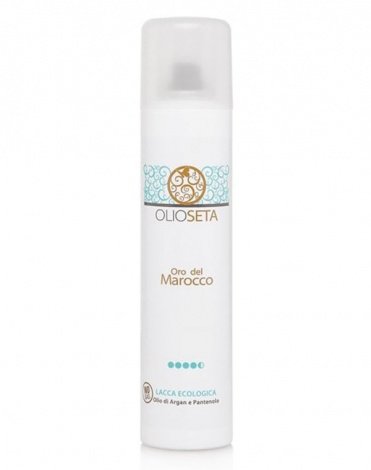 Эко-лак без газа суперсильной фиксации Золото Марокко Lacca Ecologica Olio di Argan e Pantenolo, Barex, 300 мл 1