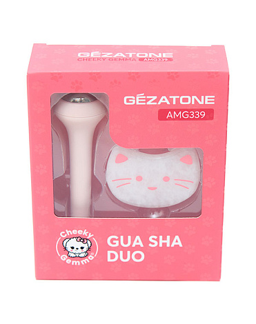 Роликовый массажер и скребок Гуаша набор «Gua Sha Duo AMG339» CHEEKY GEMMY, Gezatone 5