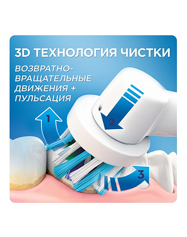 Электрическая зубная щетка Braun ORAL-B 2500/D 20.513.2 MX Black Cross Action 5