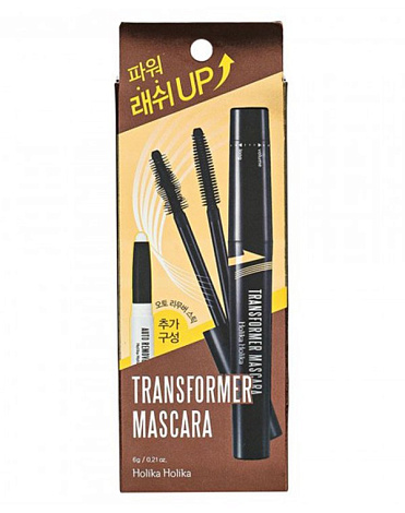 Тушь для ресниц и корректор "Transformer Mascara", Holika Holika 2