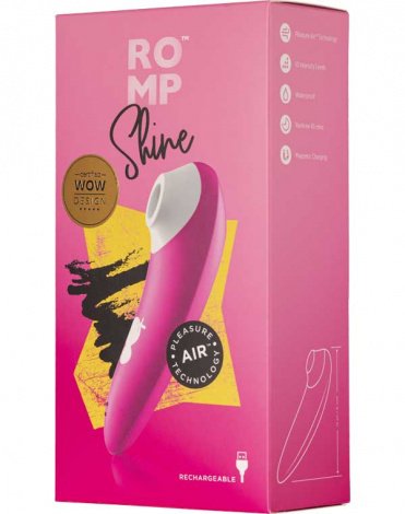 Стимулятор с уникальной технологией Pleasure Air розовый Shine, Romp  4