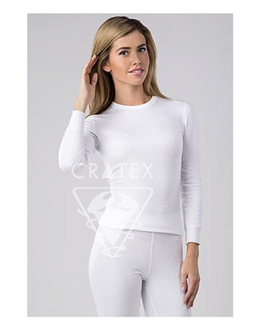 Кофточка женская с ангорой (бел) CRATEX (р.XXL) 1