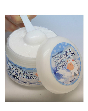 Крем для сияния кожи лица White Crow Glacial More Cream Elizavecca, 100 мл 3