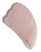 Скребок гуаша для лица из натурального розового кварца "Лапа", BLOOR