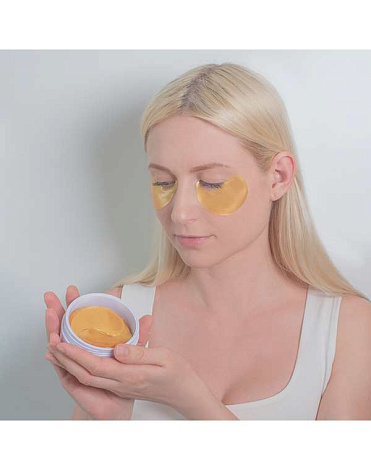 Патчи для глаз гидрогелевые от морщин с золотой пудрой Роскошное золото Beauty Style, 60 шт 12