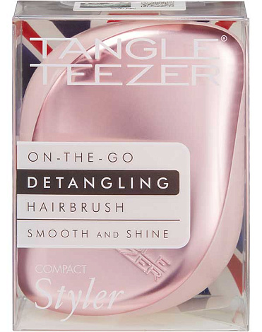 Расческа Tangle Teezer Compact Styler Pink Matte Chrome 7