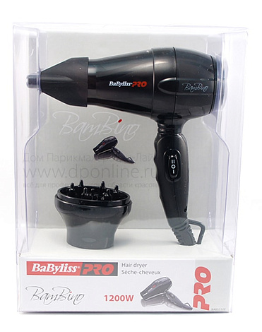 Фен дорожный BamBino 1200W BAB5510E, BaByliss 3