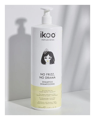 Шампунь Разглаживающий No Frizz No Drama, IKOO 6