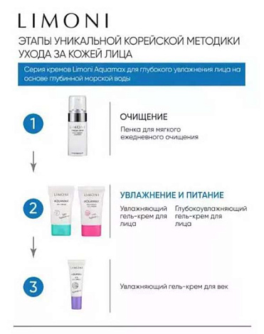 Увлажняющий гель-крем для лица AQUAMAX GEL CREAM 50ml LIMONI 8