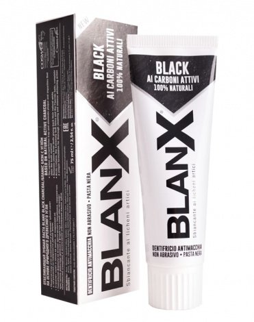 Зубная паста с углем Black Charcoal, Blanx, 75 мл 1