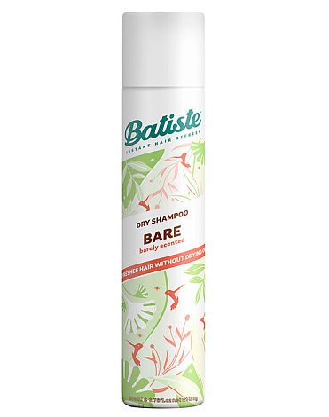 Сухой шампунь для волос Batiste BARE Barely Scented, 200мл 1