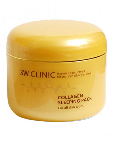 Маска д/лица ночная Коллаген Collagen Sleeping Pack, 3W Clinic, 100 мл 1