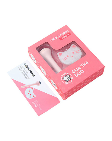 Роликовый массажер и скребок Гуаша набор «Gua Sha Duo AMG339» CHEEKY GEMMY, Gezatone 7