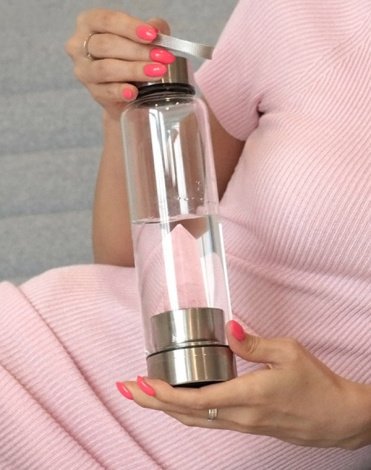 Бутылка для обогащения воды с кристаллом розового кварца, Beauty Style, 700 мл 10
