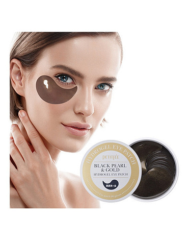 Набор гидрогелевых патчей для век Жемчуг и Золото Black Pearl & Gold Hydrogel eye Patch, Petitfee, 60 шт 5