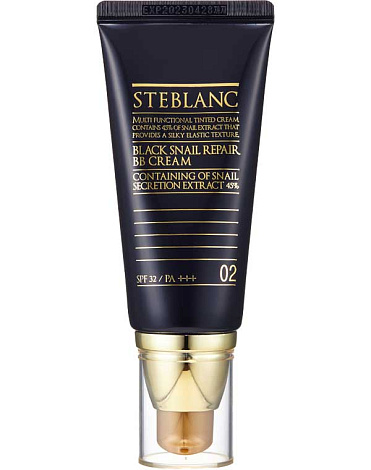 ВВ крем с муцином Черной улитки (тон 01, 02, 03) Black Snail Repair BB Cream Steblanc 2