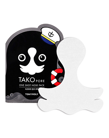 Пластырь для носа Tako Pore One Shot Nose Pack Tony Moly 1 шт 2