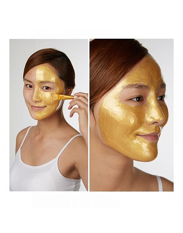 Маска для лица с 24-каратным золотом Piolang 24k Gold Wrapping mask, Esthetic house, 80 мл 5