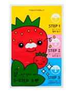 Пластыри для носа против черных точек Homeless Strawberry Seeds 3-step Nose Pack, Tony Moly Пластыри для носа против черных точек Homeless Strawberry Seeds 3-step Nose Pack, Tony Moly