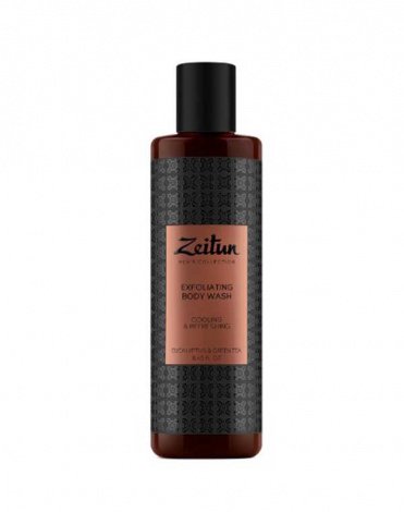 Подарочный набор для мужчин"Экспресс уход":укрепляющий шампунь,освежающий гель-скраб для душа Zeitun 2