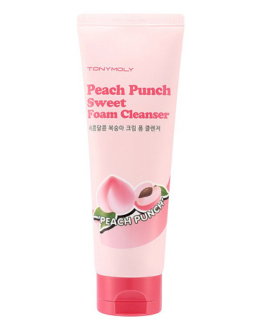 Очищающее средство для лица с экстрактом персика Peach Punch Sweet Foam Cleanser, Tony Moly 1