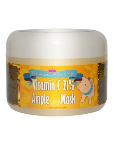 Питательная маска с разогревающим эффектом Milky Piggy Vitamin C 21% Ample Mask Elizavecca, 100 мл 1
