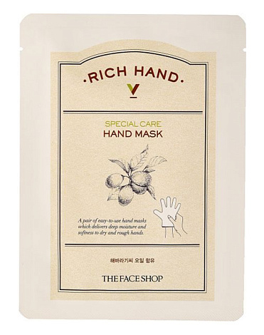 Маскa для рук Rich Hand V Special Care Hand Mask, The Face Shop, 1.6 гр 1