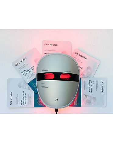 Тканевая маска для светотерапии лица Photon Age Firming, Gezatone, 5 х 30 мл 4