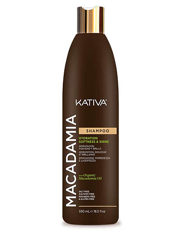 Интенсивно увлажняющий шампунь для нормальных и поврежденных волос MACADAMIA, Kativa, 550мл 1