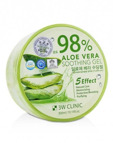 Гель универсальный Алоэ Aloe Vera Soothing Gel 98%, 3W Clinic, 300 мл 1