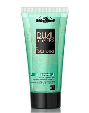 Крем-гель объем для тонких волос Dual Stylers Liss & Pump-Up, Loreal 1