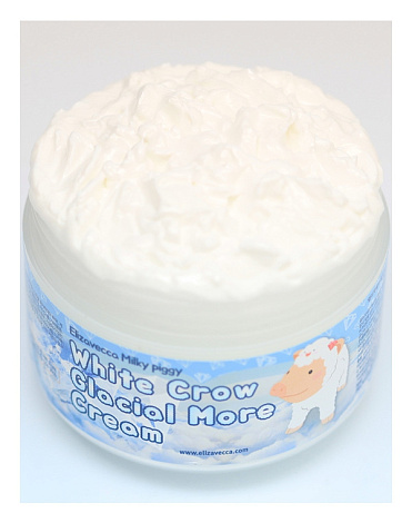 Крем для сияния кожи лица White Crow Glacial More Cream Elizavecca, 100 мл 4