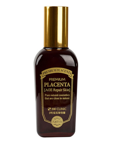 Плацента Скин-тоник для лица антивозрастной Premium Placenta Age Repair Skin, 3W Clinic, 145 мл 1