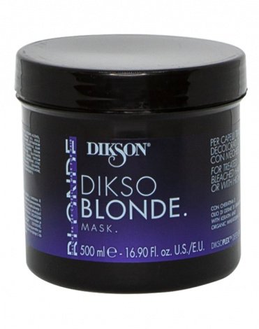 Маска для обработанных, обесцвеченных и мелированных волос Dikso blonde mask, Dikson, 500 мл 1