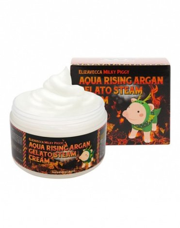 Крем для лица Milky Piggy Aqua Rising Argan Gelato Steam Cream Elizavecca, 100 гр 1
