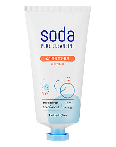 Глубоко очищающая пенка для лица "Soda Tok Tok Clean Pore", Holika Holika 1