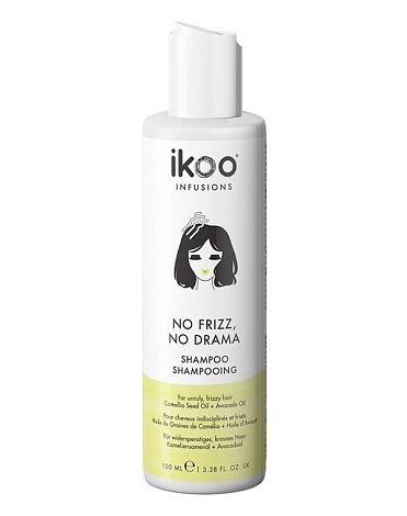 Шампунь Разглаживающий No Frizz No Drama, IKOO 1