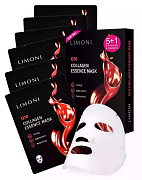 Набор масок для лица антивозрастных с коэнзимом Q10 и коллагеном 6шт Q10 Collagen Set LIMONI