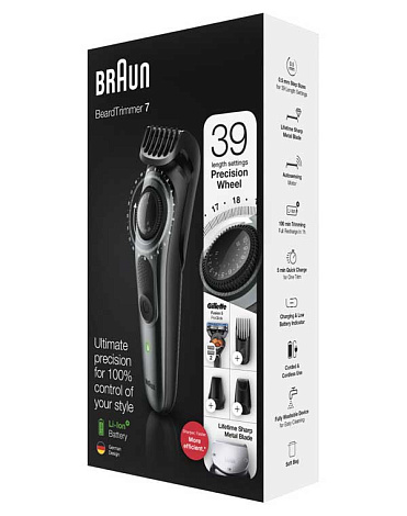 Электрический триммер BT7220 + Бритва Gillette + 2 кас (3/456) Braun 4