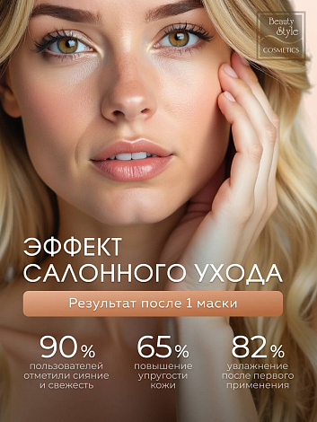 Тканевая маска с ниацинамидом, витамином С и коллагеном Hydrating Jellyfish Collagen mask Beauty Style — мгновенное увлажнение и сияние кожи 11