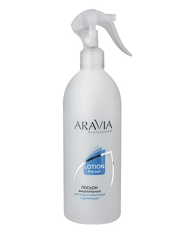 Мицеллярный лосьон для подготовки кожи к депиляции, ARAVIA Professional, 500 г  1