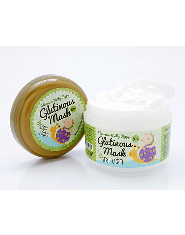 Крем-маска на основе улиточного секрета Milky Piggy Glutinous 80% Mask Elizavecca, 100 мл 3