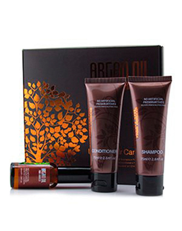 Набор шампунь 75 мл, кондиционер 75 мл, масло арганы 30 мл, Morocco Argan Oil 1