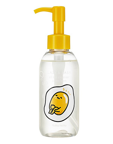 Очищающее средство для лица "Lazy & Easy Gudetama All Kill Cleanser Oil To Foam", Holika Holika 1