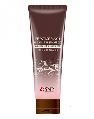 Шампунь для волос восстанавливающий с лошадиным маслом Prestige Mayu Treatment Shampoo SNP, 250 мл 1