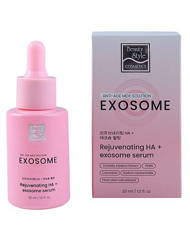 Омолаживающая гиалуроновая лифтинг сыворотка с экзосомами “Rejuvenating HA + Exosome Serum” Beauty Style, 30 мл 4