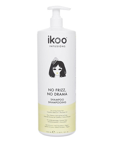 Шампунь Разглаживающий No Frizz No Drama, IKOO 3