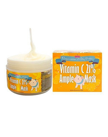 Питательная маска с разогревающим эффектом Milky Piggy Vitamin C 21% Ample Mask Elizavecca, 100 мл 3